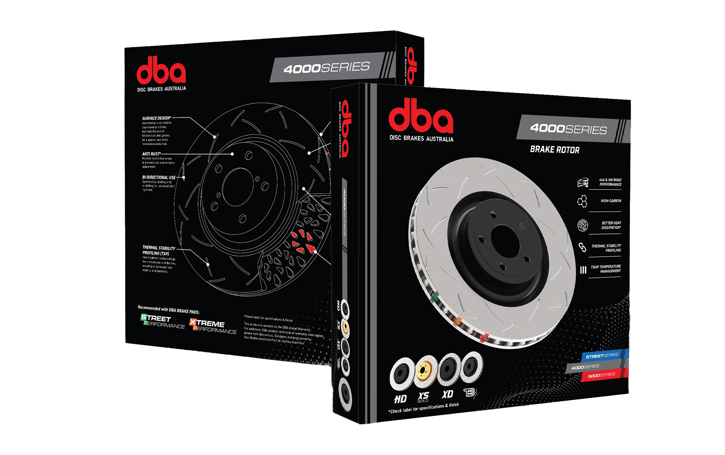 DBA 4000 Series HD Rear Disc Brake Rotor For Nissan Skyline R34 GTR V-Spec (322mm) - Image 3