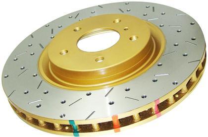 DBA 4000 Series Drilled & Slotted Rear Disc Brake Rotor For Nissan Skyline R32 V-Spec R33 R34 GTR 4929XS (300mm) - Image 2