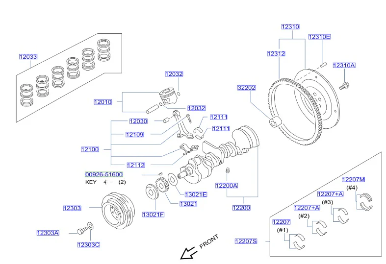 Nissan Fairlady/300ZX Z32 Crankshaft Sprocket Gear