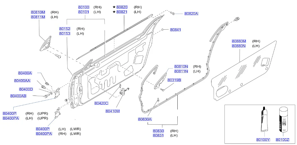 Nissan Fairlady Z32 Weatherstrip Clip (80830A) - Image 2