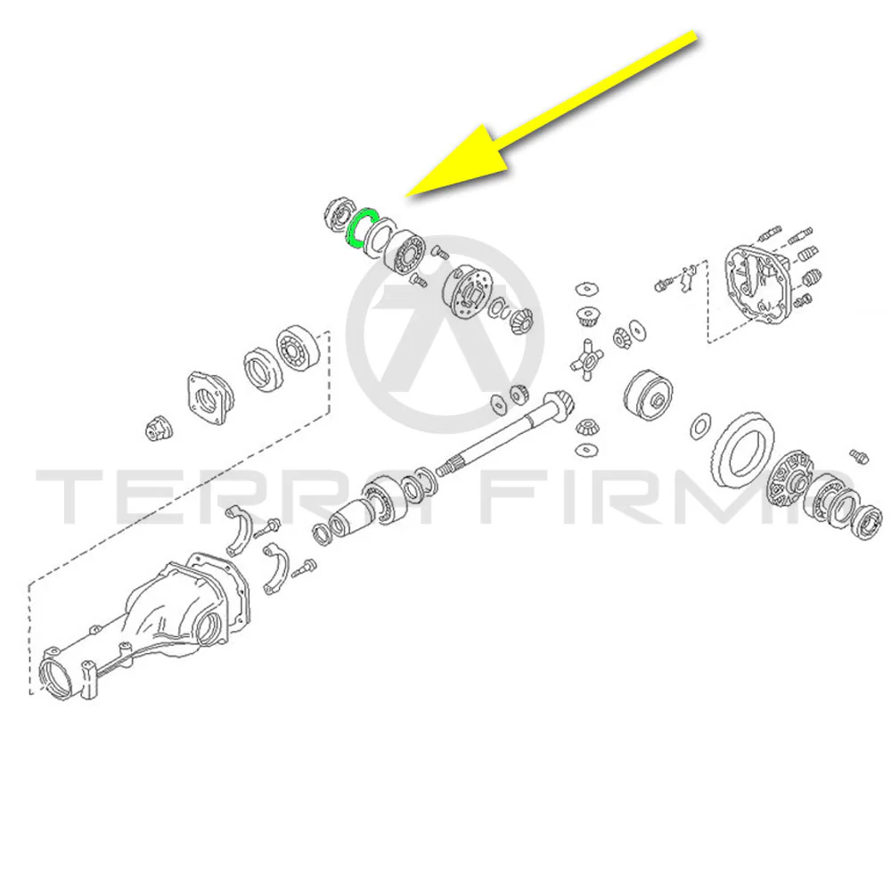 Nissan Laurel C33 Rear Final Drive Differential Side Spacer RB20 RD28 - Image 3