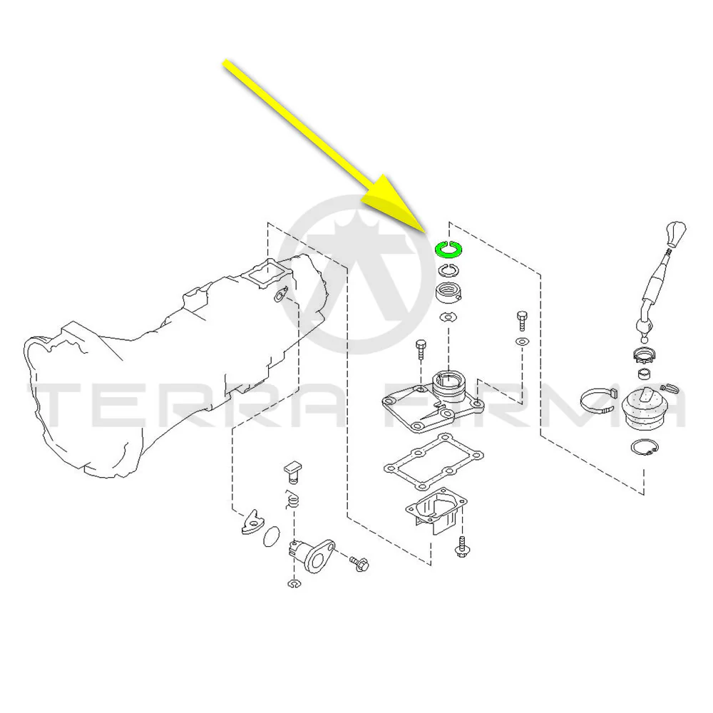 Nissan Skyline R32 R33 R34 MT Shifter Socket Snap Ring - Image 2