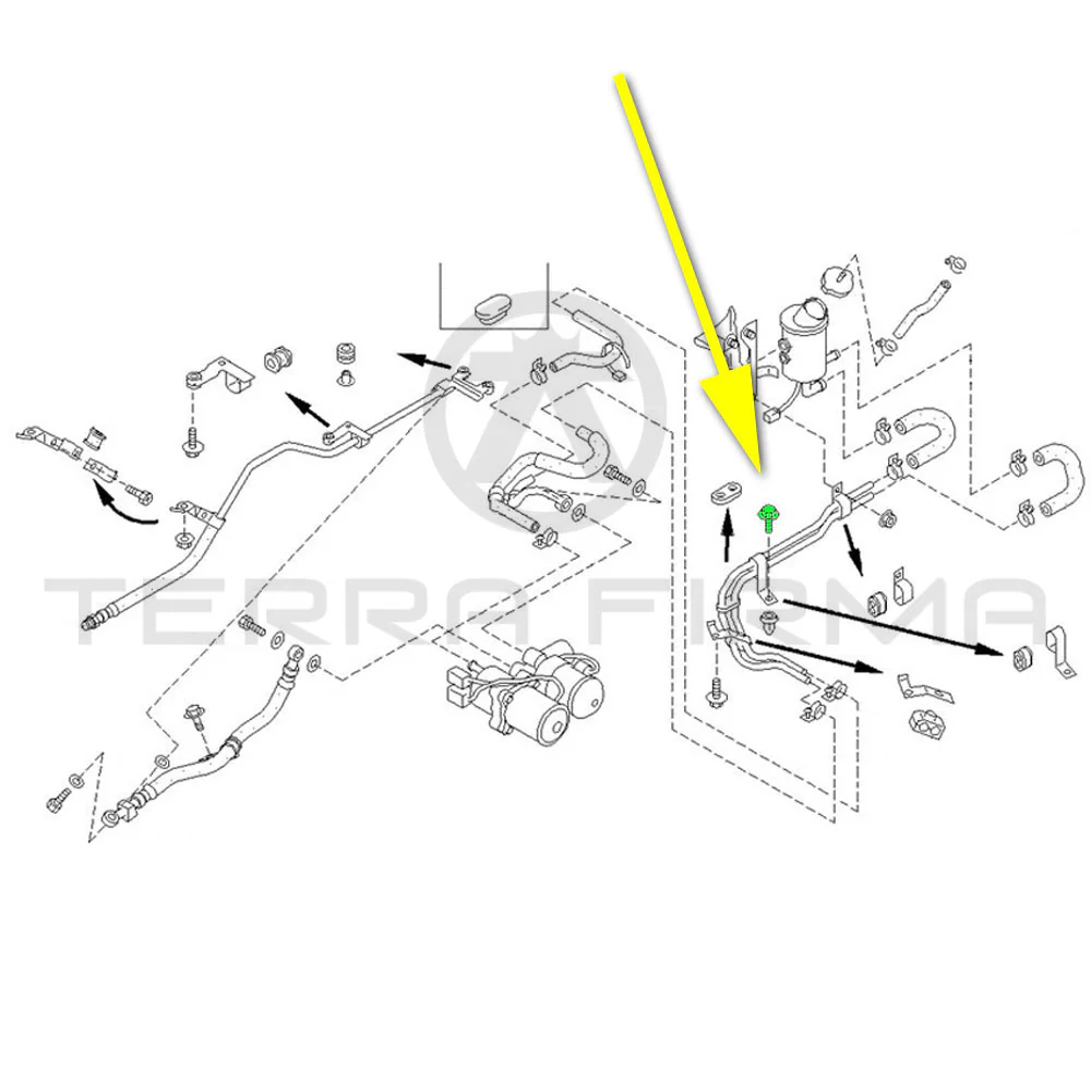 Nissan Skyline R32 GTR/GTS4 Transfer Control Return Tube Hold Down Bolt - Image 3