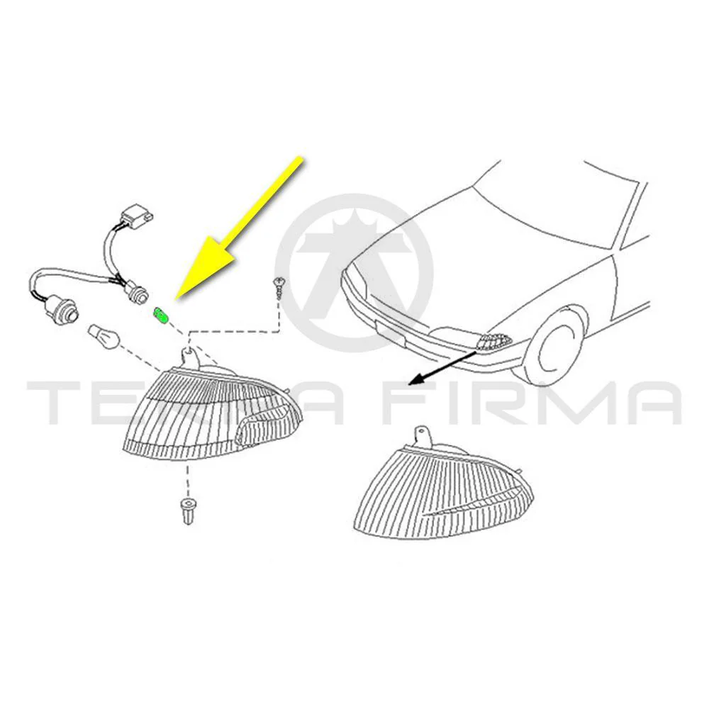 Nissan Skyline R32 Front Turn Signal Light Assembly Bulb 12V-5W (26120AA) - Image 2