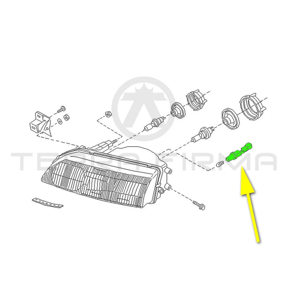 Nissan Skyline R32 Headlight Harness Connector - Image 3
