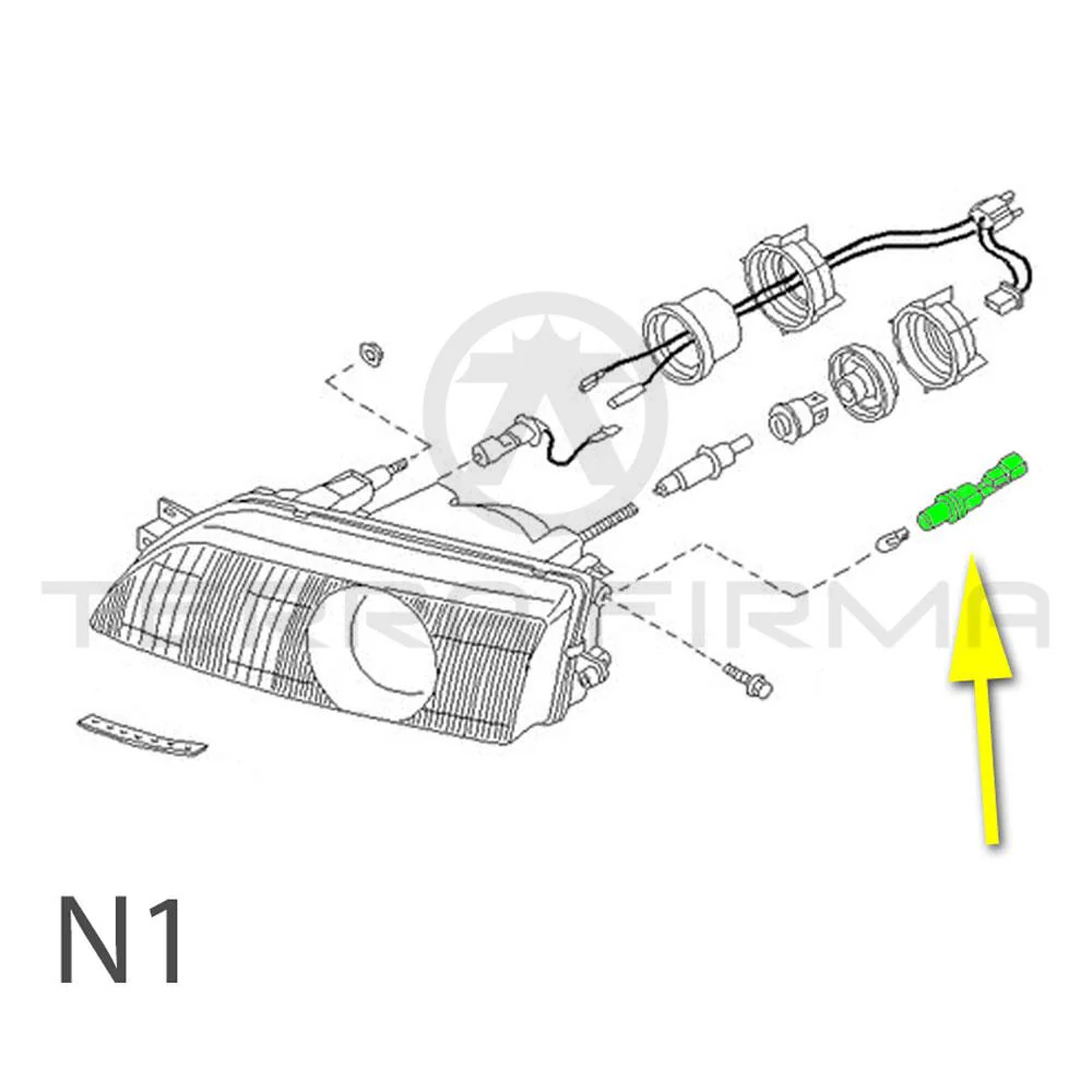 Nissan Skyline R32 Headlight Harness Connector - Image 4