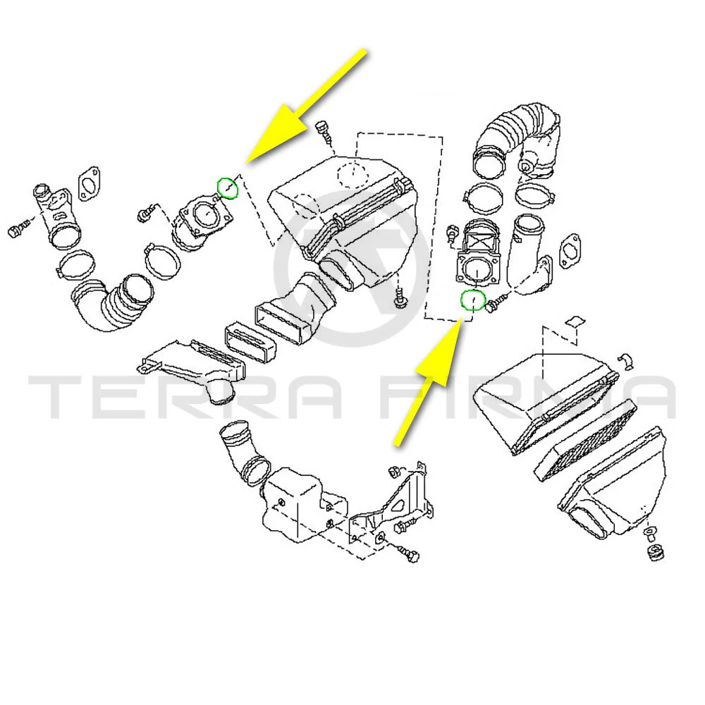 Nissan Skyline R32 R33 R34 GTR MAF Mass Air Flow Meter Seal - Image 2