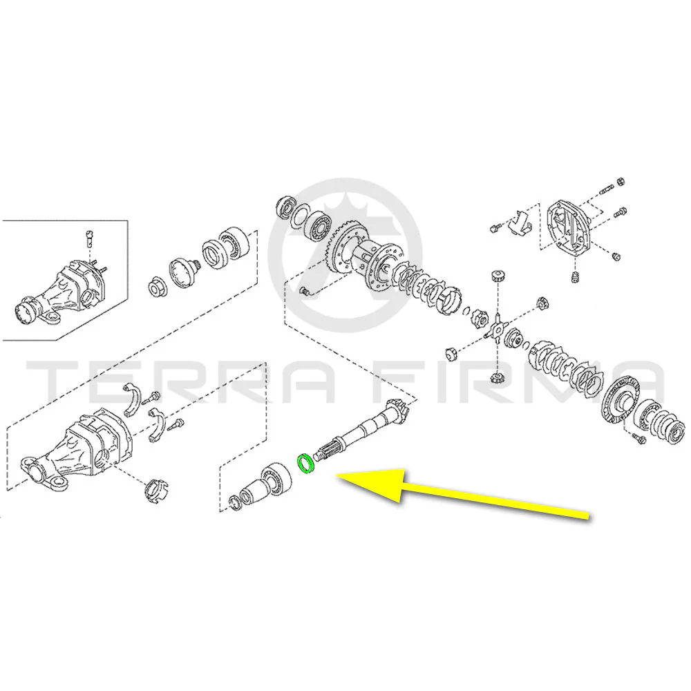 Nissan Skyline R32 R33 R34 Rear End Drive Pinion Adjust Washer (Rear) 3.24mm - Image 2