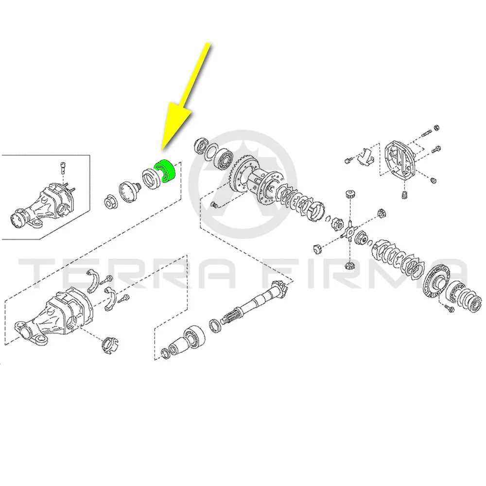 Nissan Skyline R32 R33 R34 Rear Final Drive Pinion Bearing, Front - Image 4