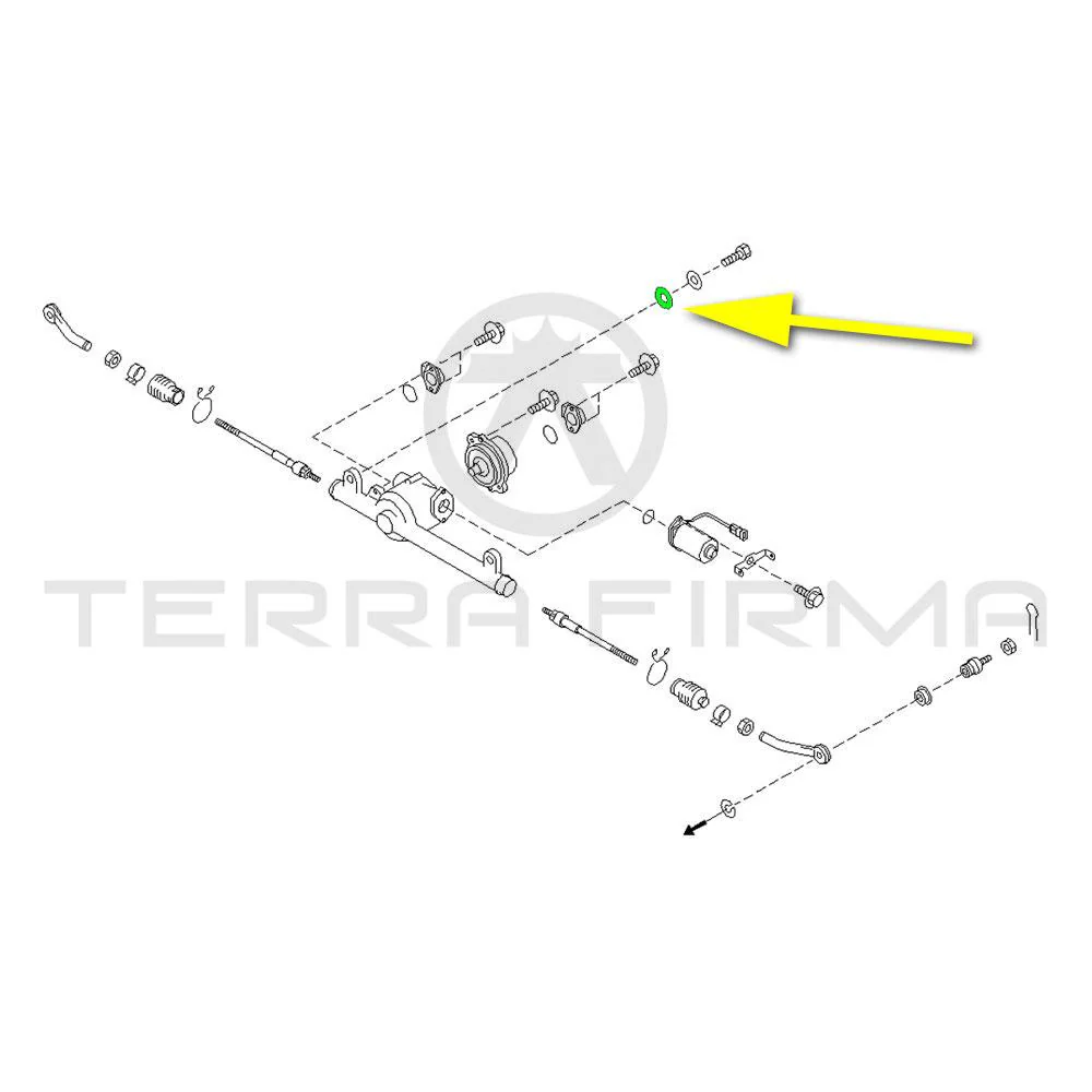Nissan Skyline R32 R33 R34 Rear Steering Rack Mounting Inner Flat Washer HICAS (55025C) - Image 2
